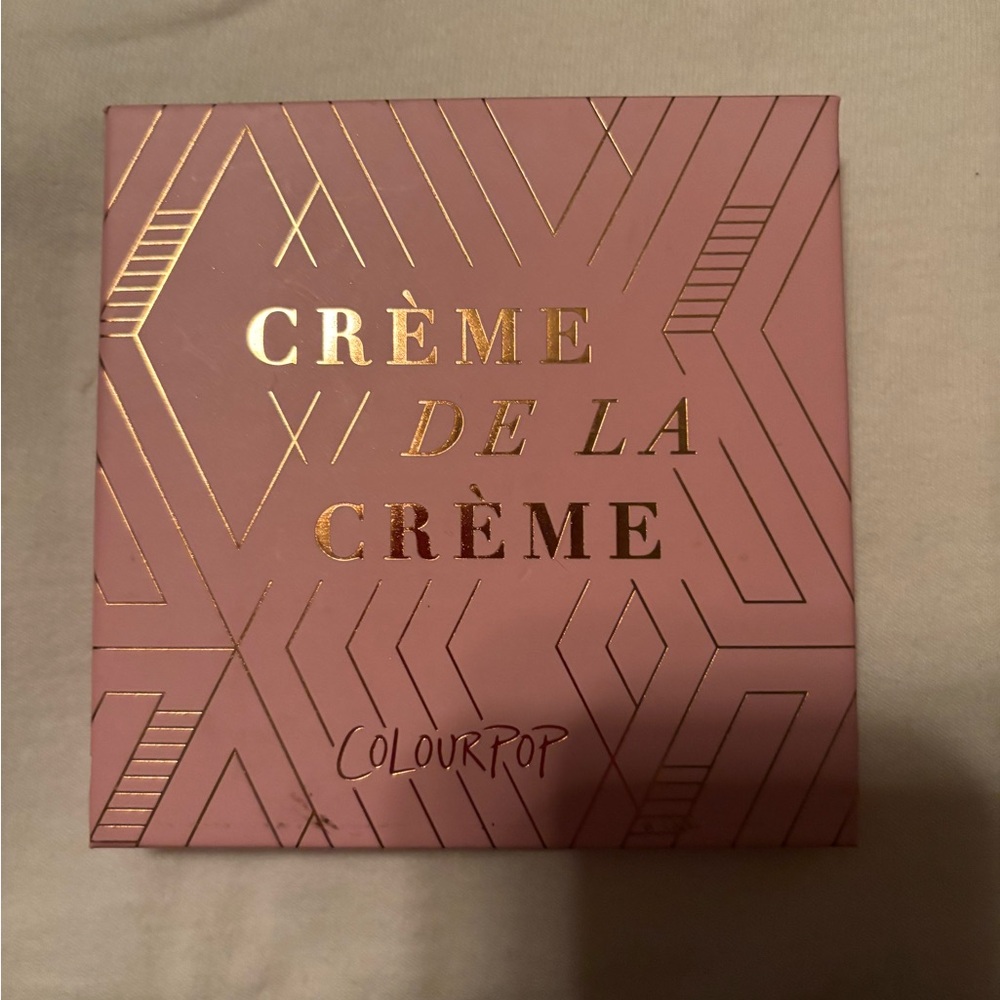 ColourPop Crème De La Crème Pink and Gold Palette